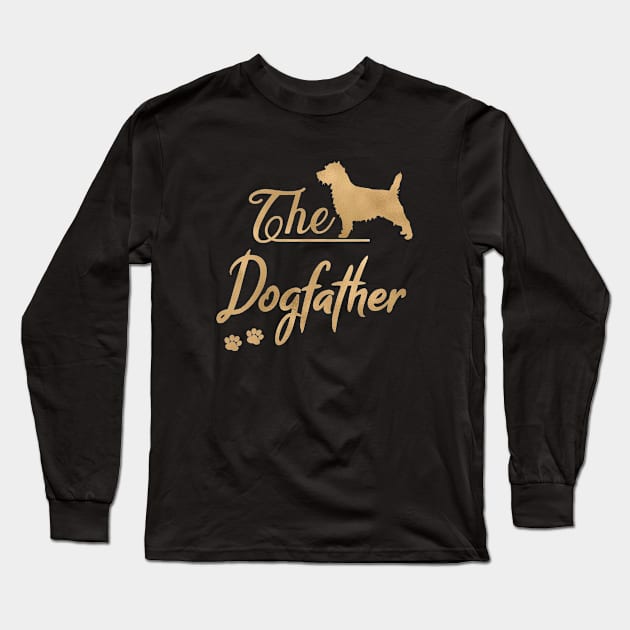 Cairn Terrier Dogfather, Funny, Dog father Long Sleeve T-Shirt by JollyMarten